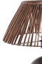 Opviq Balloon Bamboo Lámpara de Mesa Negro, Blanco y Dorado